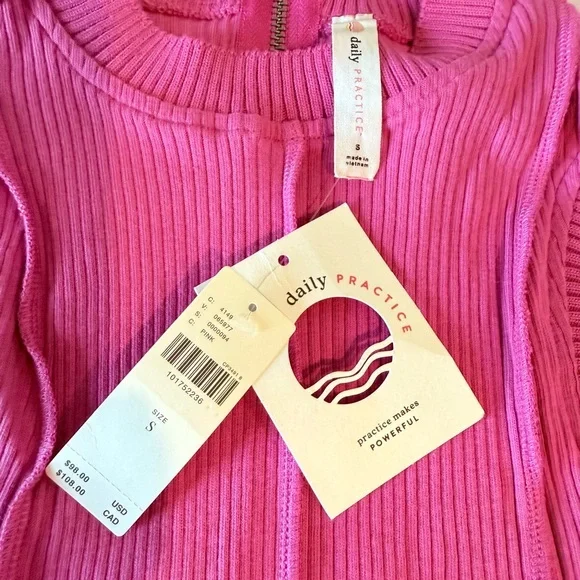 NWT Anthropologie x Daily Practice Hot Pink Tennis Dress | S - Picture 5 of 14
